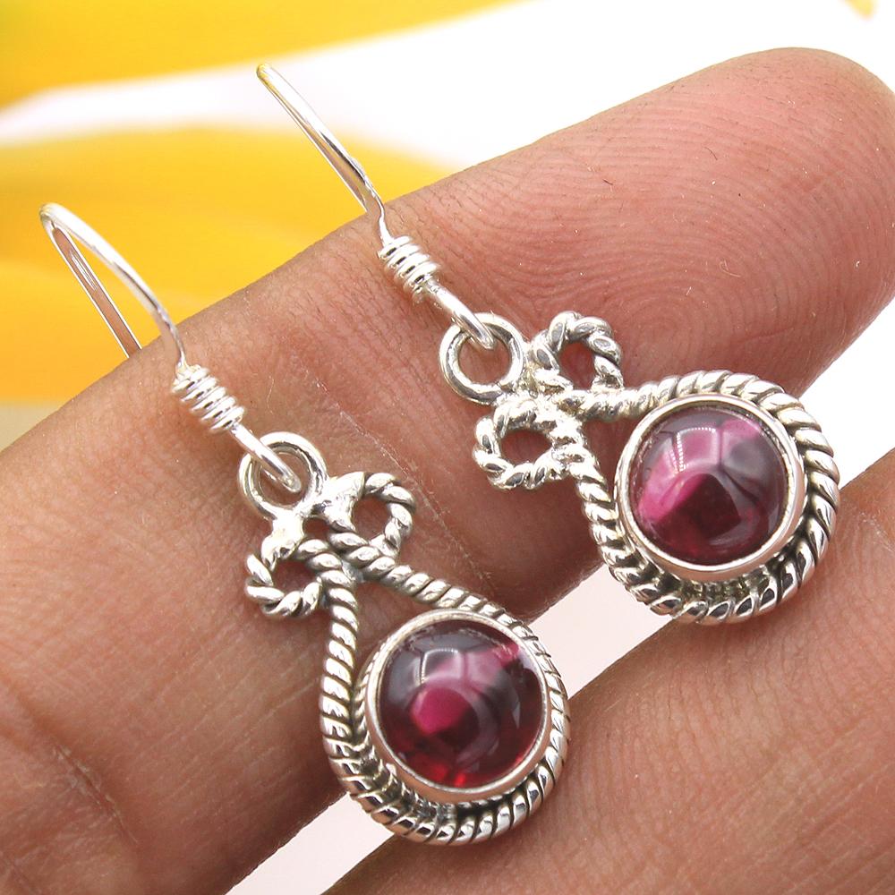 

Женские серьги с лунным камнем, аметистом и гранатом, ювелирные изделия ручной работы из 100% стерлингового серебра 925 пробы