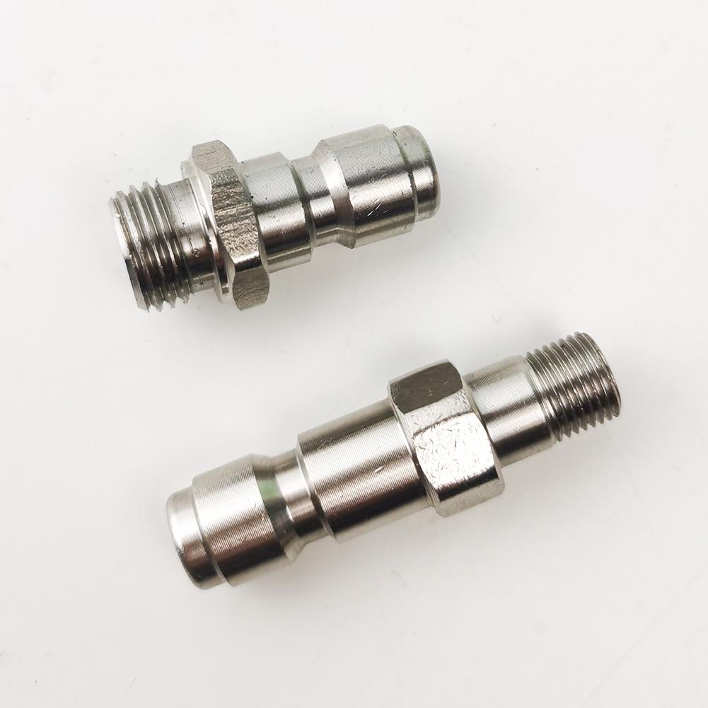 Foam Gun Nozzle + G1/4 Male/+ G1/8 Male Pressure Washer 1/4 Quick Release Plug Fitting Release Plug Fitting Car Wash Accessories