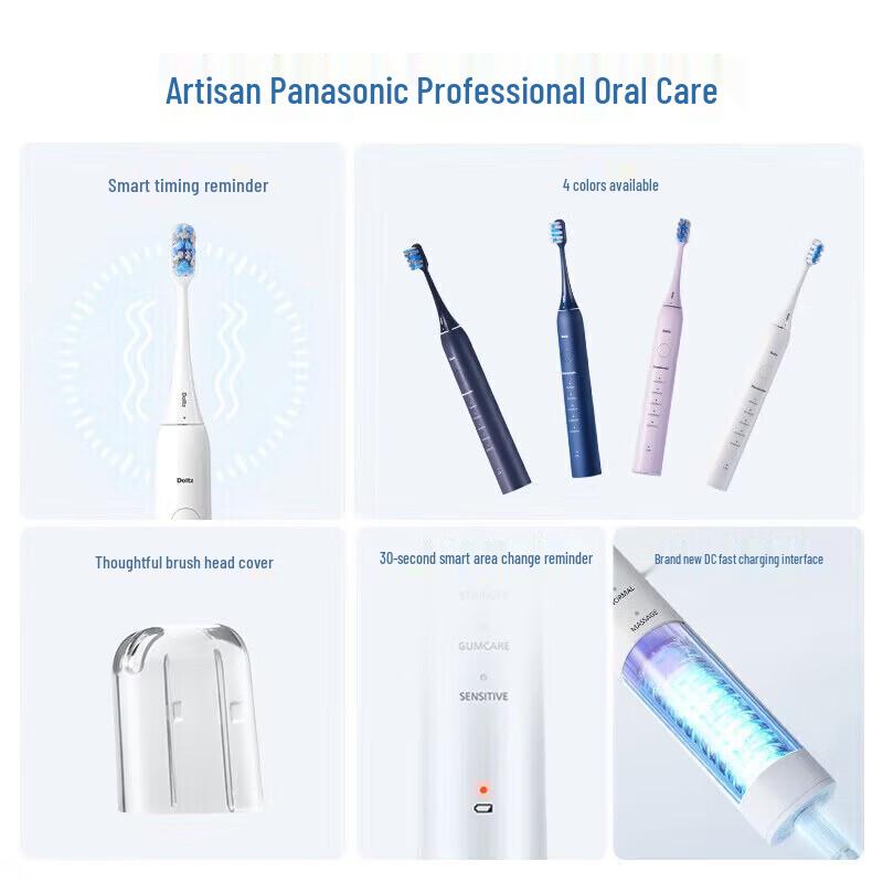 Panasonic EW-DC02-V Sonic Electric Toothbrush CN Plug (adapter Included)