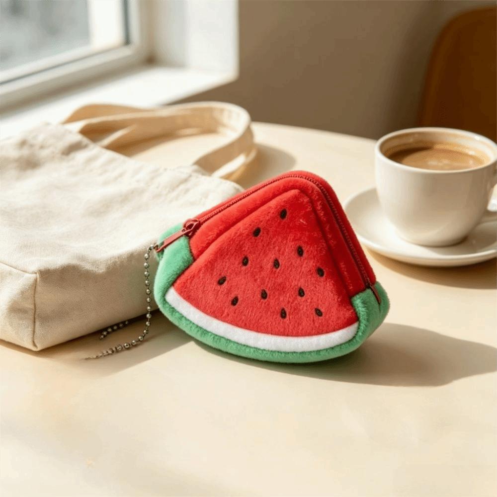 Soft Plush Coin Purse Zipper Pouch Plush Coin Pouch Cute Plush Earphone Bag Kids