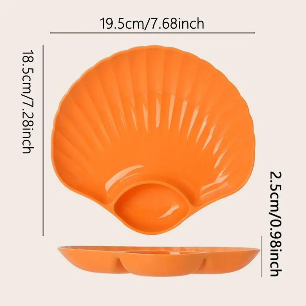 Plastový talíř na knedlíčky s octovými disky, octové misky, sushi, snídaně, sušené ovoce, svačina, miska na plivání kostí z mušlí