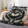 Dragon Symbols  Print Flannel Blanket, High quality Comfortable for All Seasons, Home Decor, Warmth and Comfort