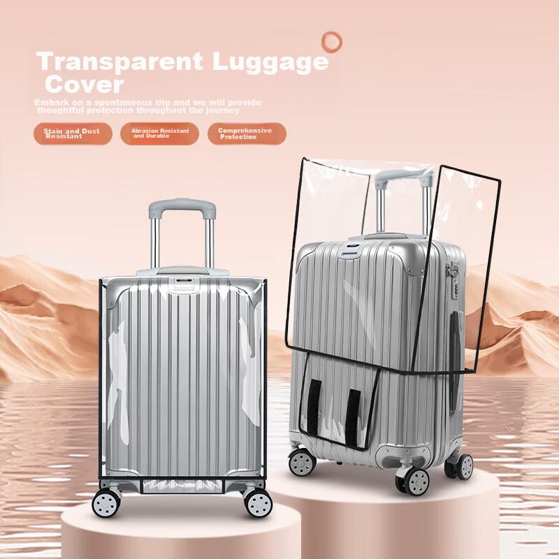 Biyoumei Luggage Protective Cover, Water-Resistant Suitcase Bag Strap, Thickened Wear-Resistant Travel Dust Cover, 20-Inch Trolley Case Cover