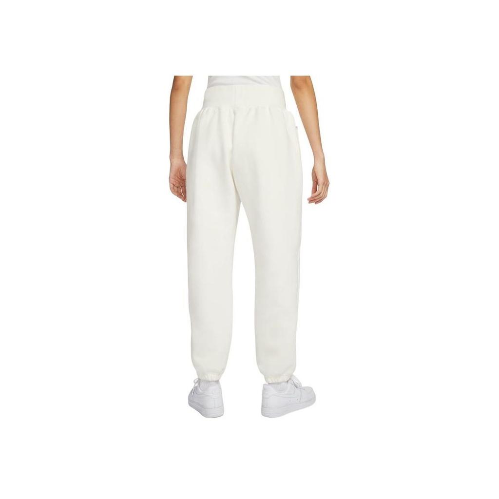 Nike Sportbekleidung Logo Kordelzug Strick-Jogginghose Damen Unterteile Segelweiß FZ6558-133