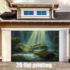 2D Enchanted Forest Waterfall Backdrop Magical Sunbeam Nature Background for Events
