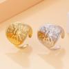 Retro Elegant Stainless Steel Sun Star Adjustable Ring