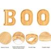 Festive Snack Container 3Pcs Halloween BOO Letters Fruit Tray, Large Fillable Candy Server, Snacks Seasonal Gift Ideas Cookies Platter, Spooky
