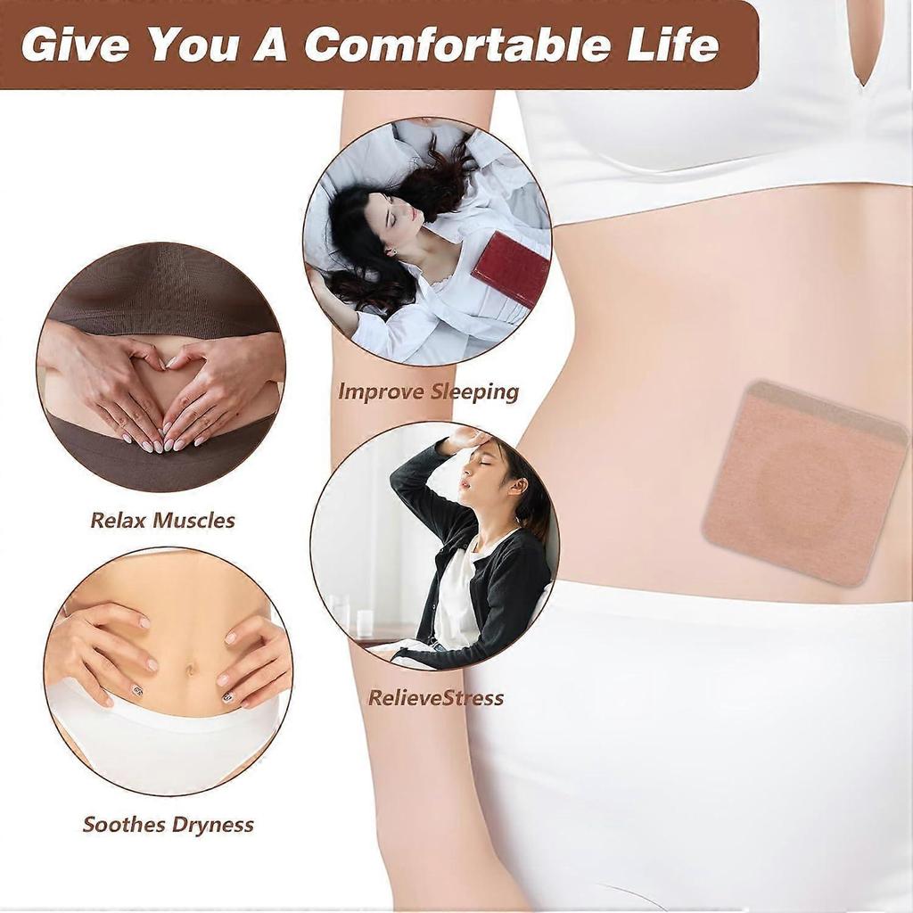 50Pcs Castor Oil Patches, Castor Oil Pack Wrap, Disposable Castor Oil Pack Wrap Belly Button Pads Absorbent Self-Adhesive