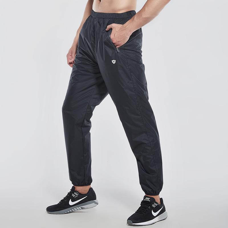 

Мужские европейские и американские спортивные брюки облегающего кроя с эластичной тканью для уличного баскетбола, фитнеса, бега - Влагоотводящие и свободного кроя 2XL