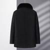 Winter Dad Fleece Thickened Wool Coat In Jacket Elderly Man Casual Father Men's Chenier Top