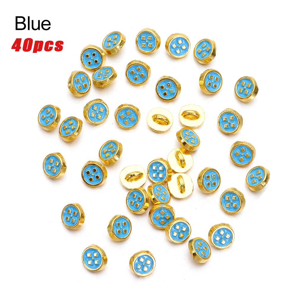 20/40Pcs Mini Metal Button Buckle DIY Doll Clothes Decor Buckle 5mm Star Buckles for Handmade DIY Crafts Sewing Accessories