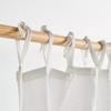 Knotted Lanyard Curtains Pure White Cotton Short Curtains Decorative Indoor Cotton American Small Hanging Curtains