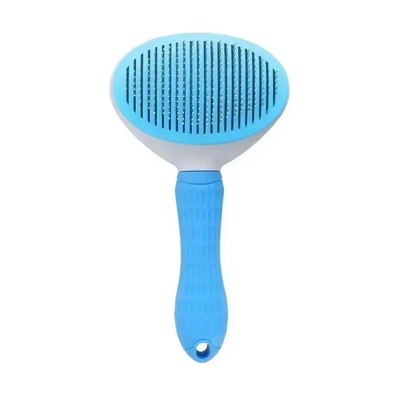 Removal BrushBrush Cats and Dogs Special Comb Beauty Massage Self-cleaning Needle Comb Pet SuppliesDog Comb Pet Hair