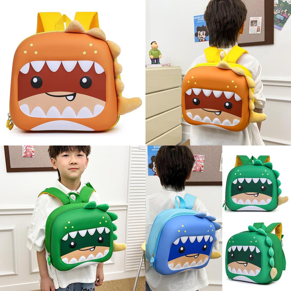 Toddler Dinosaur Egg Shell Backpack With Red Green Pink Colors For Education And Travel