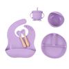 6-Piece Silicone Baby Dinnerware Set - Bowl & Tableware for Children