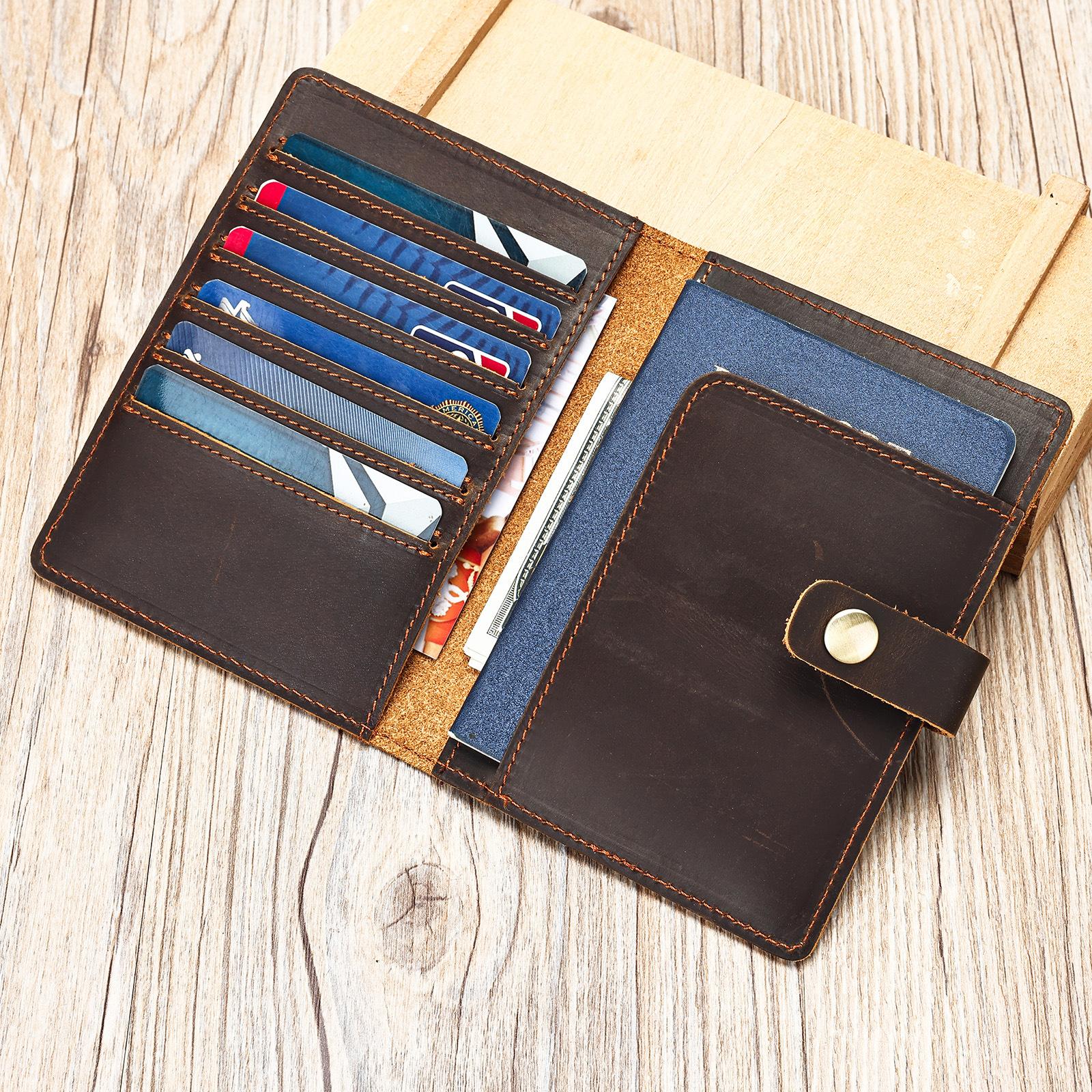 

Сумка для паспорта, Удобная и многофункциональная сумка для документов, Держатель для паспорта, Сумка для документов, Сумка для хранения, Сумка для карт, Кошелек One Size темный кофе