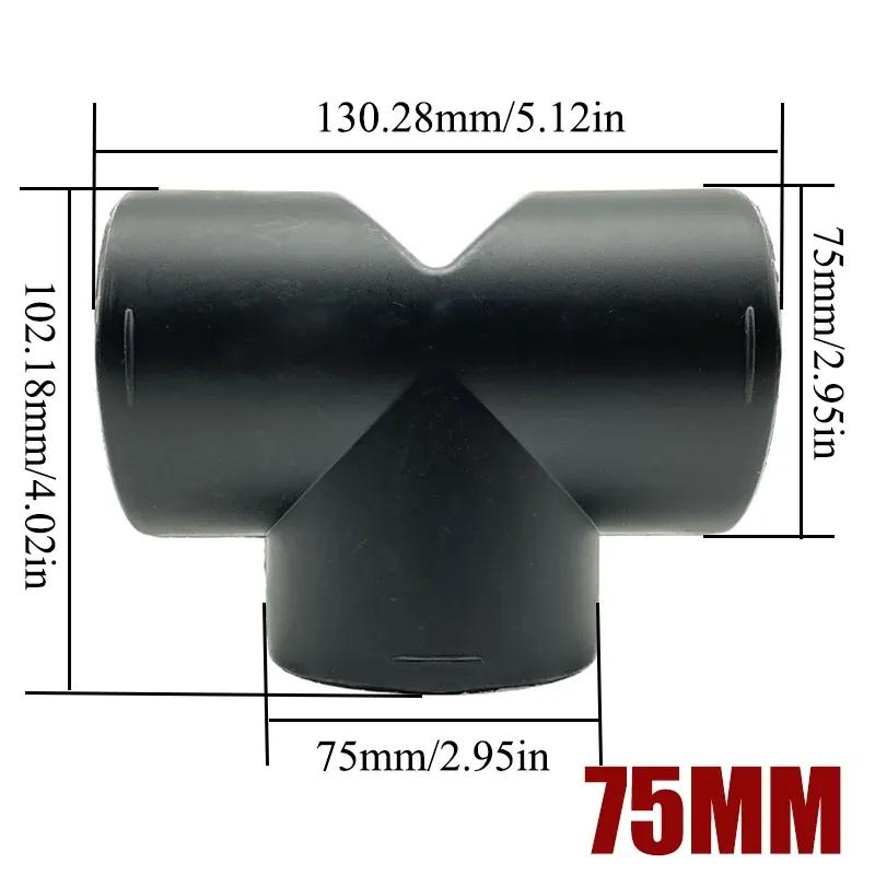 1/2/4/6X 75mm/2.95" Diesel Parking Heater Air Vent Ducting T Piece Pipe Outlet Exhaust Connector Joiner For Car Truck Camper Van