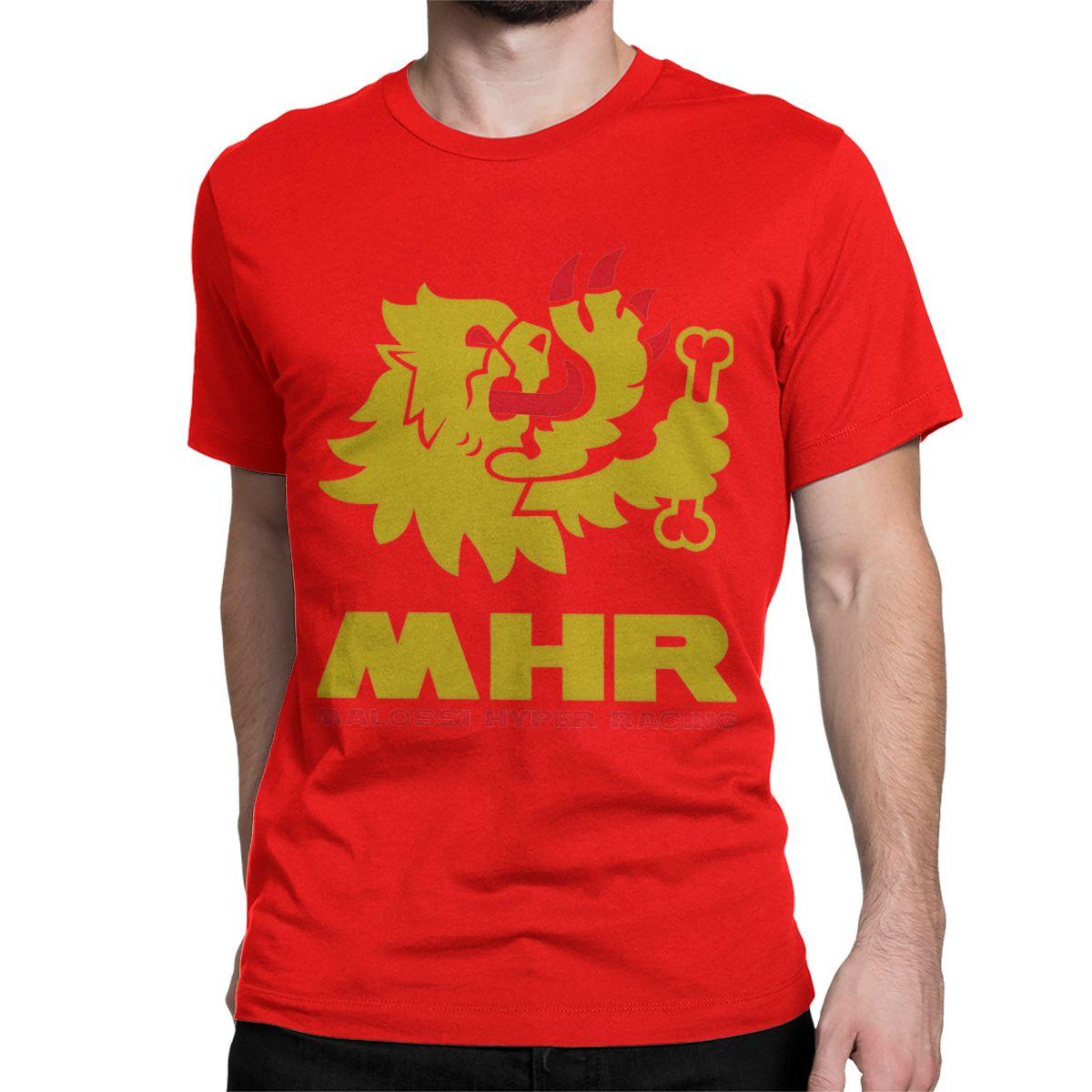 Мужские Женские Италия Мотоциклетные Гонки MHR Футболки Malossi Хлопковые Топы Новинка Футболка с Коротким Рукавом и Круглым Вырезом Оригинальные Футболки S