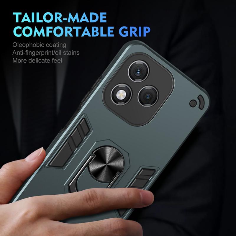 For Honor 400 Lite 5G Case Armor Shockproof Lens Protect Cases For Honor400 Lite Finger Ring Holder Magnetic Cover