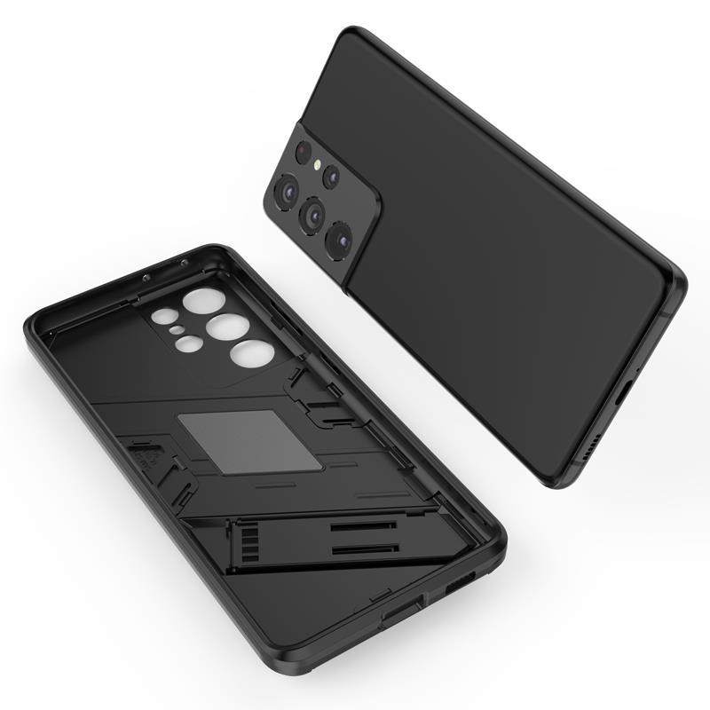 Solid Armor Cyber Shockproof Case For Samsung S21 FE S22 S23 Ultra Plus A14 A34 A54 A12 A13 A32 A52 A72 A73 A53 A33 Stand Cover