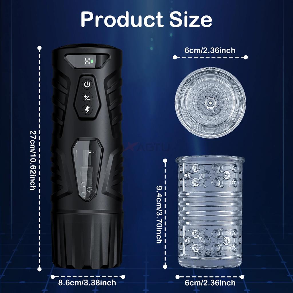 New Automatic Male Masturbator Sex Toys for Men Adult Toy Male Sex Toys Hands Free Pocket Pussy Sex Machine Suction Electric Penis Delayed Ejaculation
