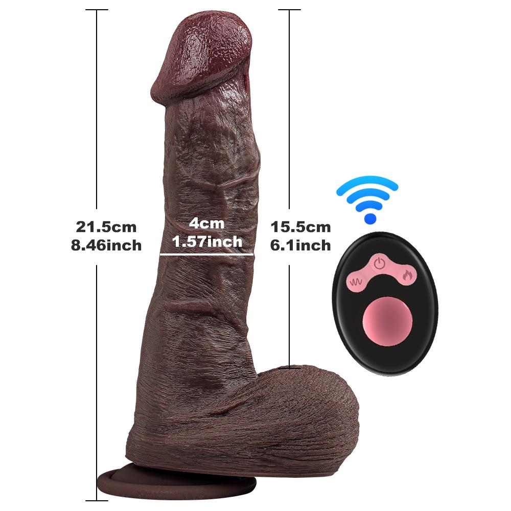 Thrusting Realistic Penis Dildo Vibrator Sex Toys for Ladies Women Sexual Wellness Telescopic Dildo Female Masturbation Strong Suction Cup Adult Toys