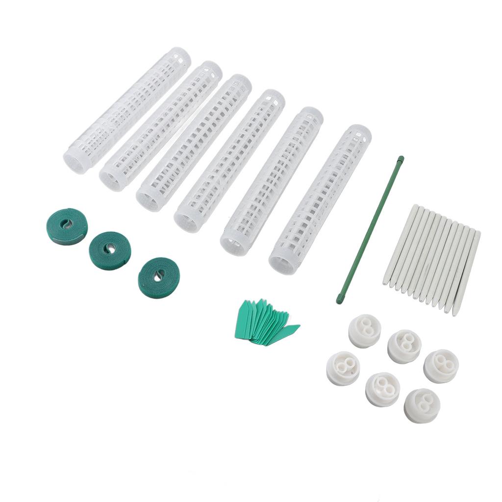 6PCS Plastic Moss Poles for Monstera Small Medium Climbing Plants 10 Inch Stackable Plant Support