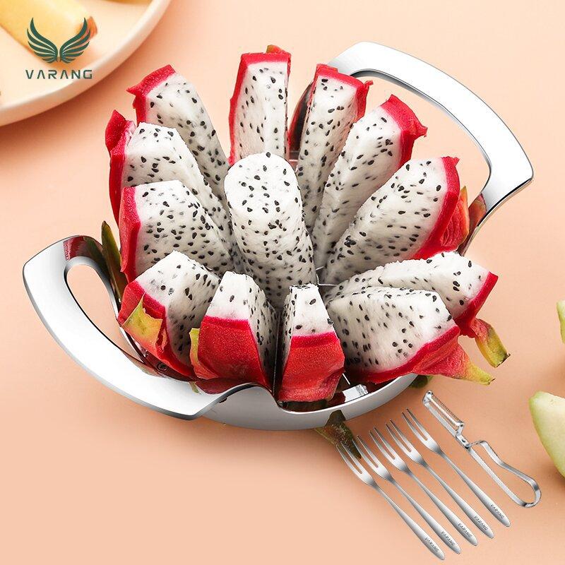 

VARANG Нержавеющая сталь Apple Cut Home Corer Яблочный слайсер Многофункциональный фруктовый резак Большой