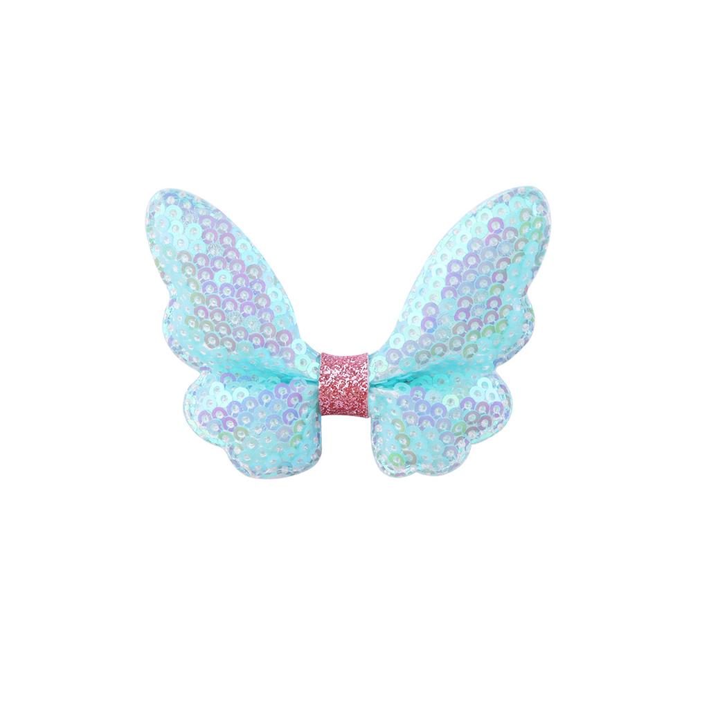 Glitter Mini Butterfly Hair Clips for Baby Girls Sparkly Colorful Hair Accessories Women Cute Small Tiny Clips Hair Accessories