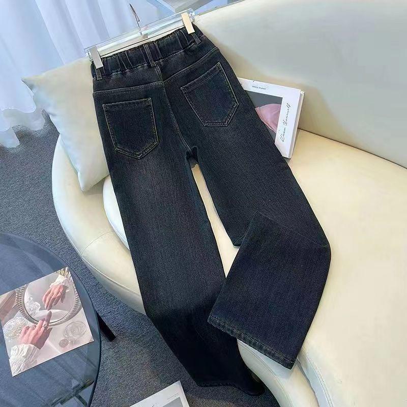 Women's High Waist Retro Wide Leg Jeans - Autumn/Winter 2025 - Plus Size & Petite