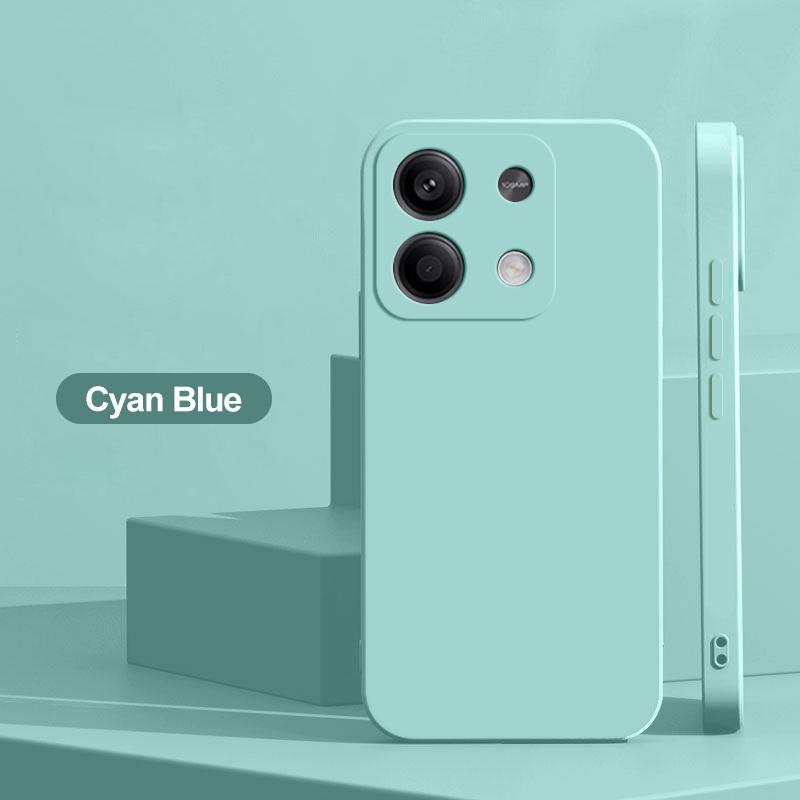Capas de Telefone Quadradas de Silicone Líquido Para Xiaomi Redmi Note 13 14 Pro 5G Capa Traseira à Prova de Choque