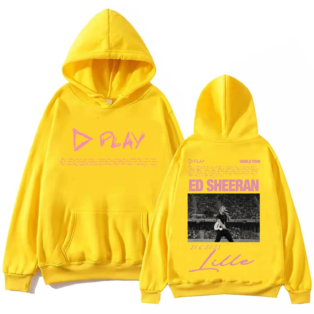 Ed Sheeran Play World Tour Hoodie Harajuku Hip Hop Pullover Tops Sweatshirt Geschenk