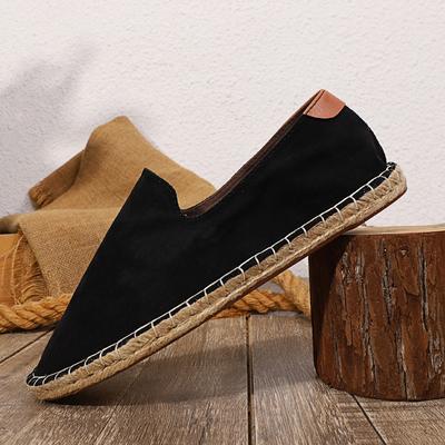 Summer New Mens Casual Shoes Fashion Shoes Retro Handmade Espadrilles Breathable Wear -Resistant Sneakers Big Size 45 46 47