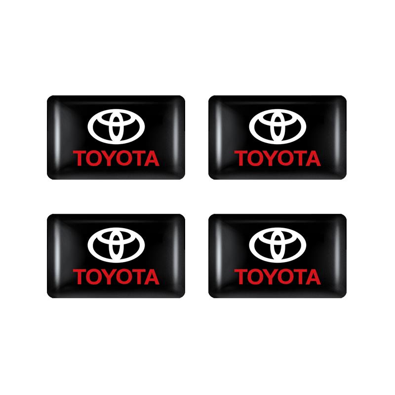 2026 Nytt För Toyota 4/10st Bilinteriördekaler Emblem Auto Styling Dekorationstillbehör För Toyota Rav4 Yaris hilux prius a