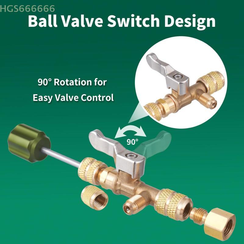 Air Conditioner Repair Tool Low Refrigerant Leakage Enhance AC Performance With HS1430 Valve Core Wrench