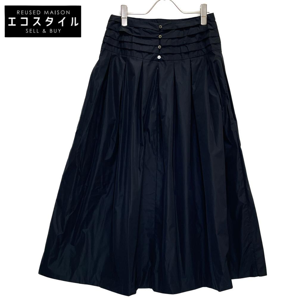 T-mat Masaki-Paris Navy flare skirt skirt 1 NavyUsed
