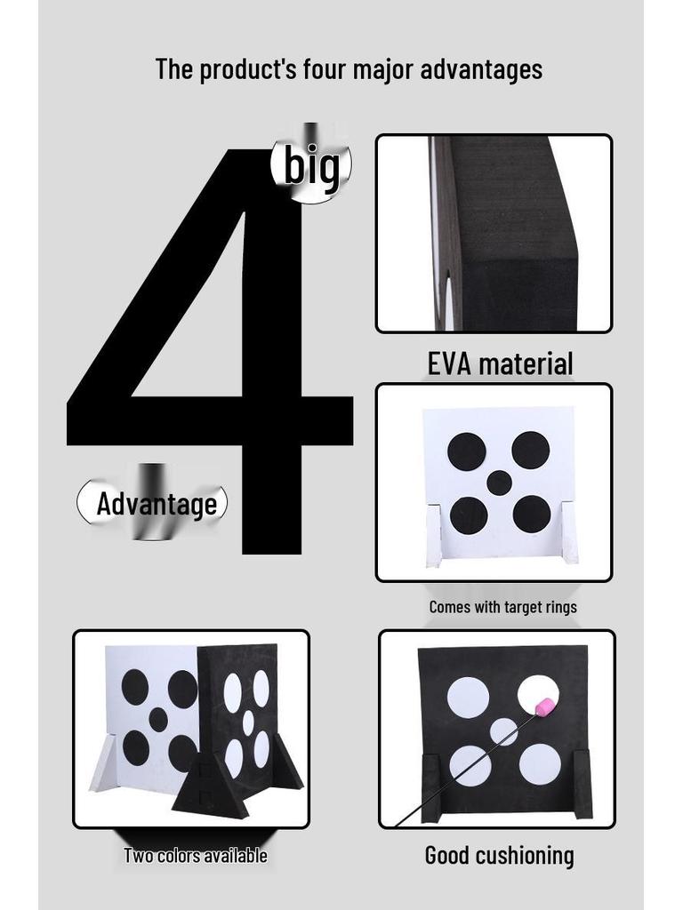 CS Archery Fun Target: Sponge Arrows EVA Material - Offensive & Defensive Five-Ring Circle Target