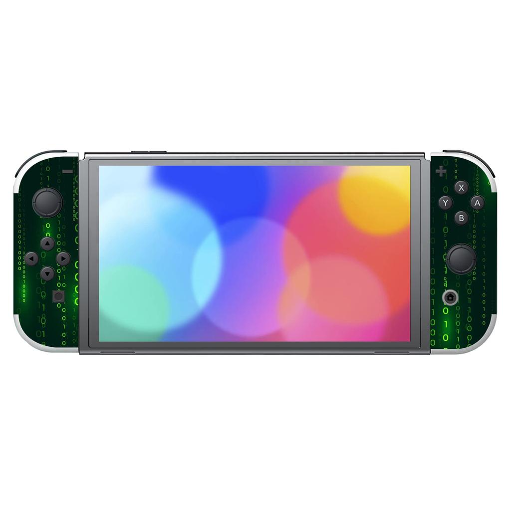 Full Set of Protective Sticker Stickers for PlayVital Switch OLED Custom Vinyl Sticker Skin Stickers for Switch OLED Console Dock Grip Models, &