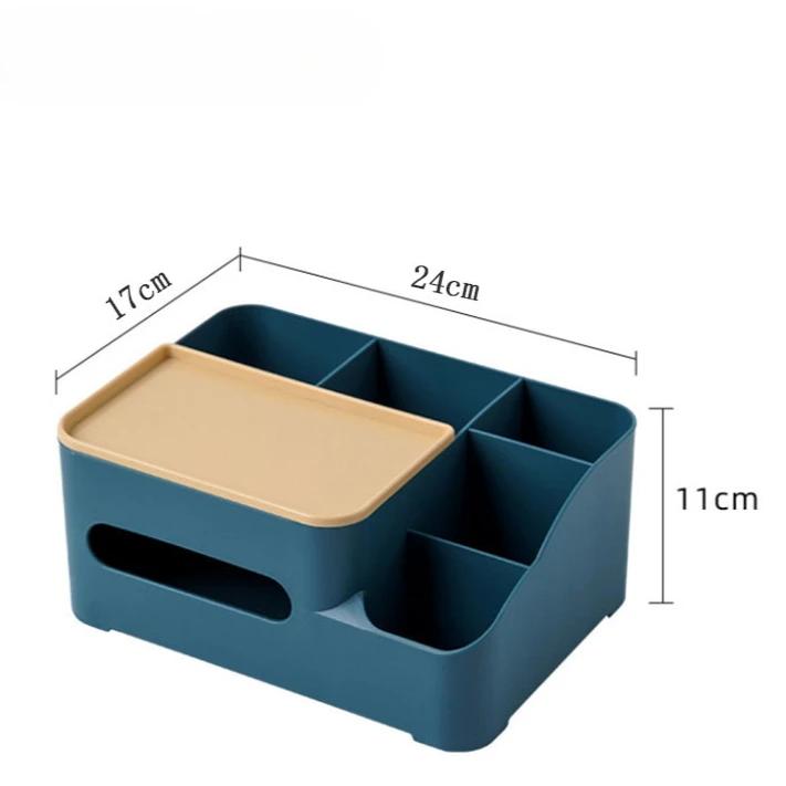 Multifunctional Tissue Storage Box Cover Napkin Holder Sundries Ontainer Stationery Organizer for Bedroom Office Bathroom Vanity