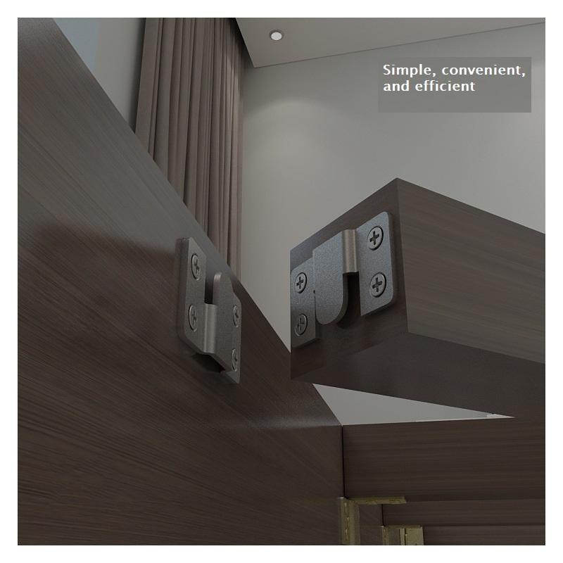 Stainless Steel Home Frame Mirror Hooks Furniture Connectors