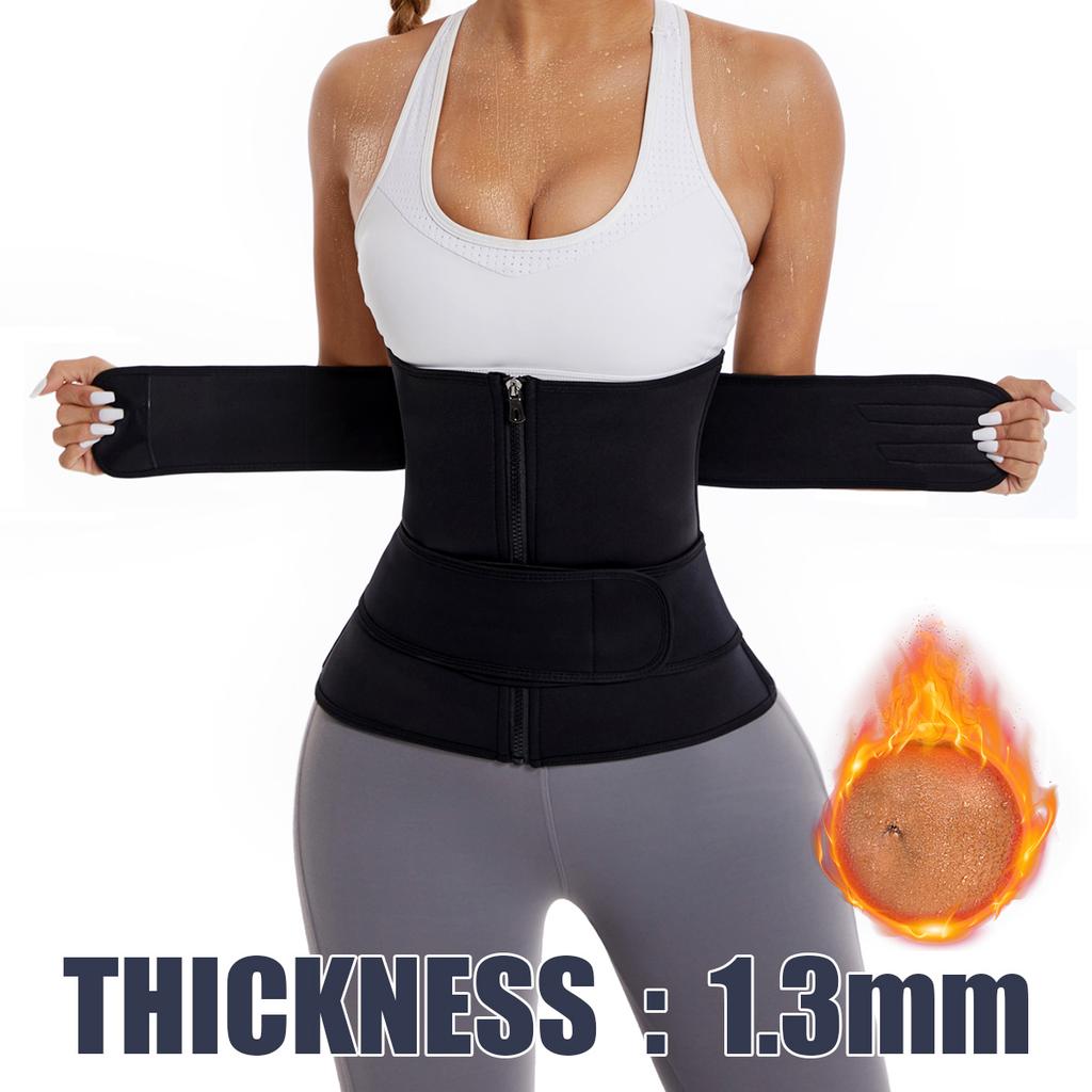 2026 Hot Sale Custom Nylon Zipper Waist Trainer Body Shaper Cincher Corset Slimming Belt Plus Size Women's Waist Trimmers