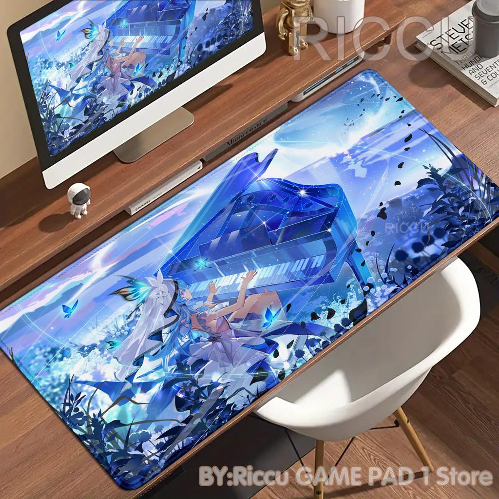 HD Anime Girls Gamer Wuthering Waves The Shorekeeper XXL Large Mouse Pad Non-slip Keyboard Desk Mat Mouse pad PC Accessories Mat