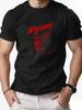 2025 New Mens Cotton Short Sleeve Tshirt Negroni Cocktail Graphic Print Black Casual Fashion Top For Daily  Party Wear