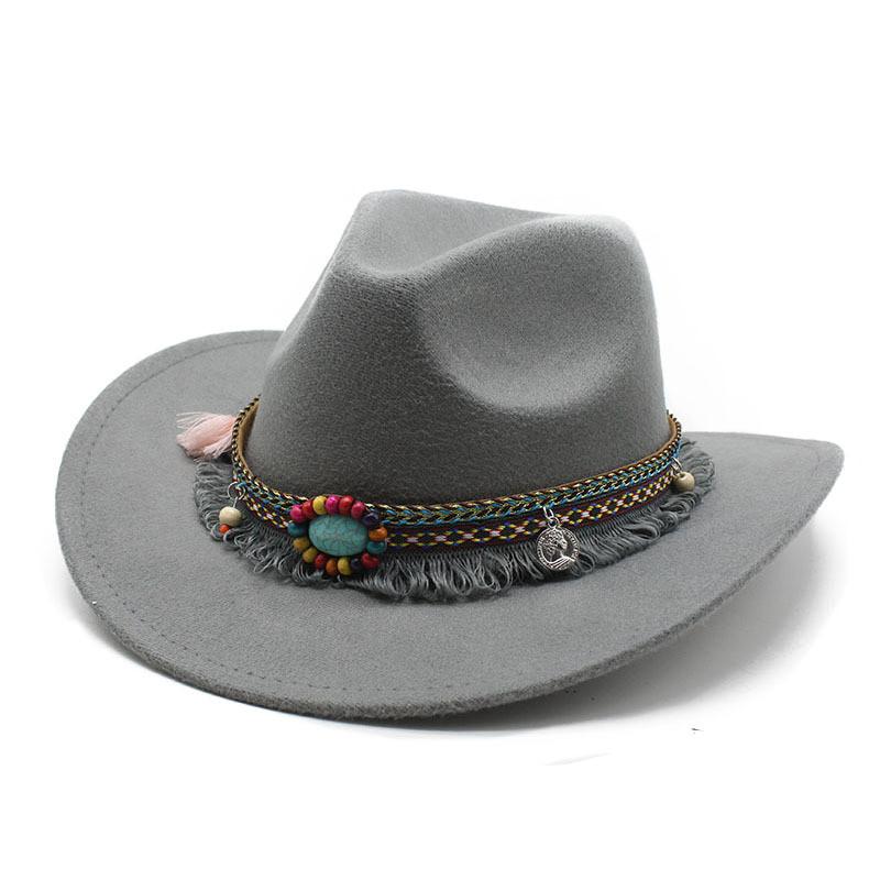 Western Cowboy Hat With Sun Protection For Men Women Bohemian Style