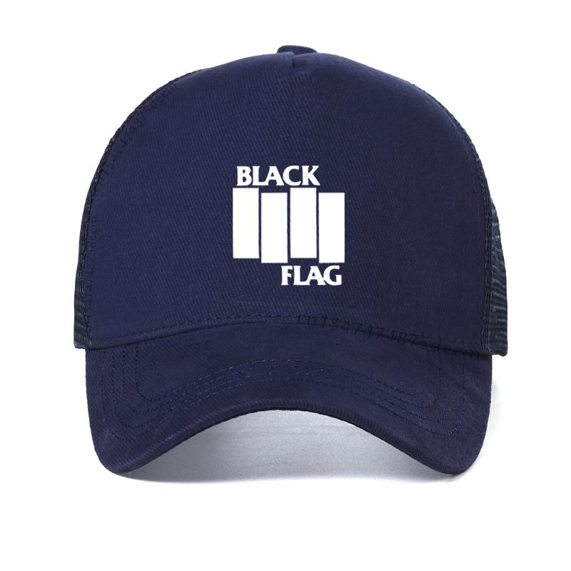 Black Flag Dad hat Unisex Punk Rock Band Unisex Baseball cap Summer Mesh breathable trucker hat Women adjustable Snapback hats
