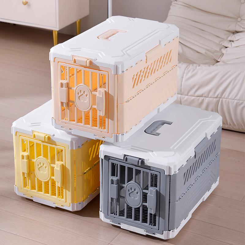 

Cat & Dog Portable Foldable Carrier - Handheld Travel Cage 48 x 29 x 31 cm