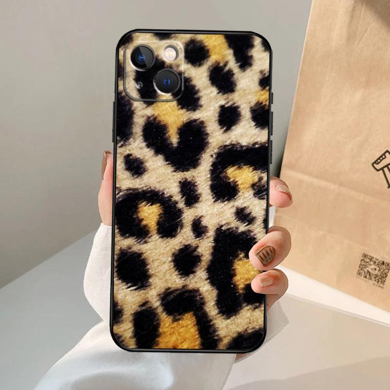 Tan Leopard Phone Case For IPhone 18 17 Air 16 15 14 13 11 12 Pro Max 13 12 Mini 15 16 Plus 16e Cover Coque
