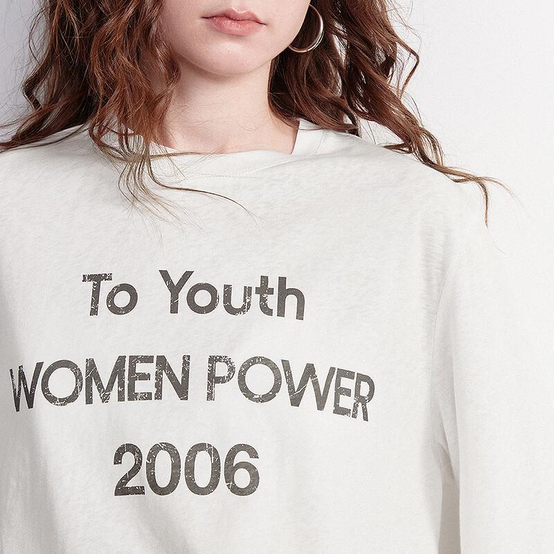 Chuyu Women's Light Cloud Yarn Long Sleeve Printed T-shirt
