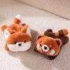 1Pc 17cm Kawaii Lying Fox Raccoon PigShiba Inu Black Cat Plushie Doll Cute Animal Toy Accompany Dolls Funny Birthday Xmas Gift