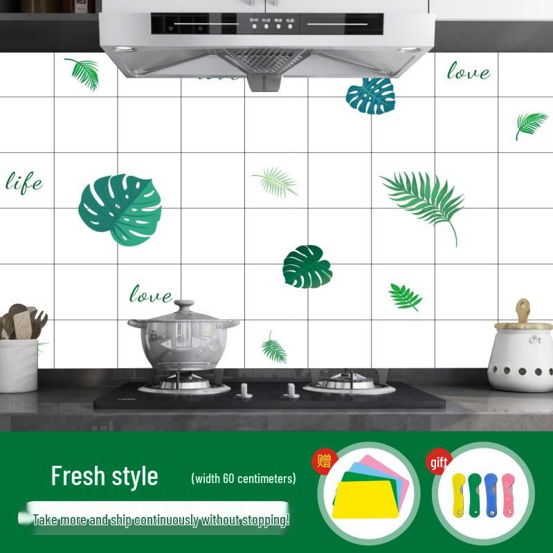 

Жаростойкие, водонепроницаемые, масло- и влагостойкие наклейки на кухонную стену - самоклеящаяся алюминиевая фольга для шкафов и плит 60 cm x 10 m (small roll)